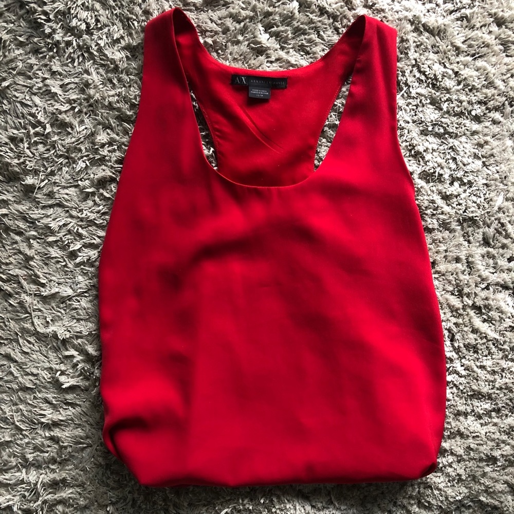 ARMANI EXCHANGE RACERBACK TANK W BEADING ON SIDES
